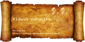 Vidosa Veronika névjegykártya